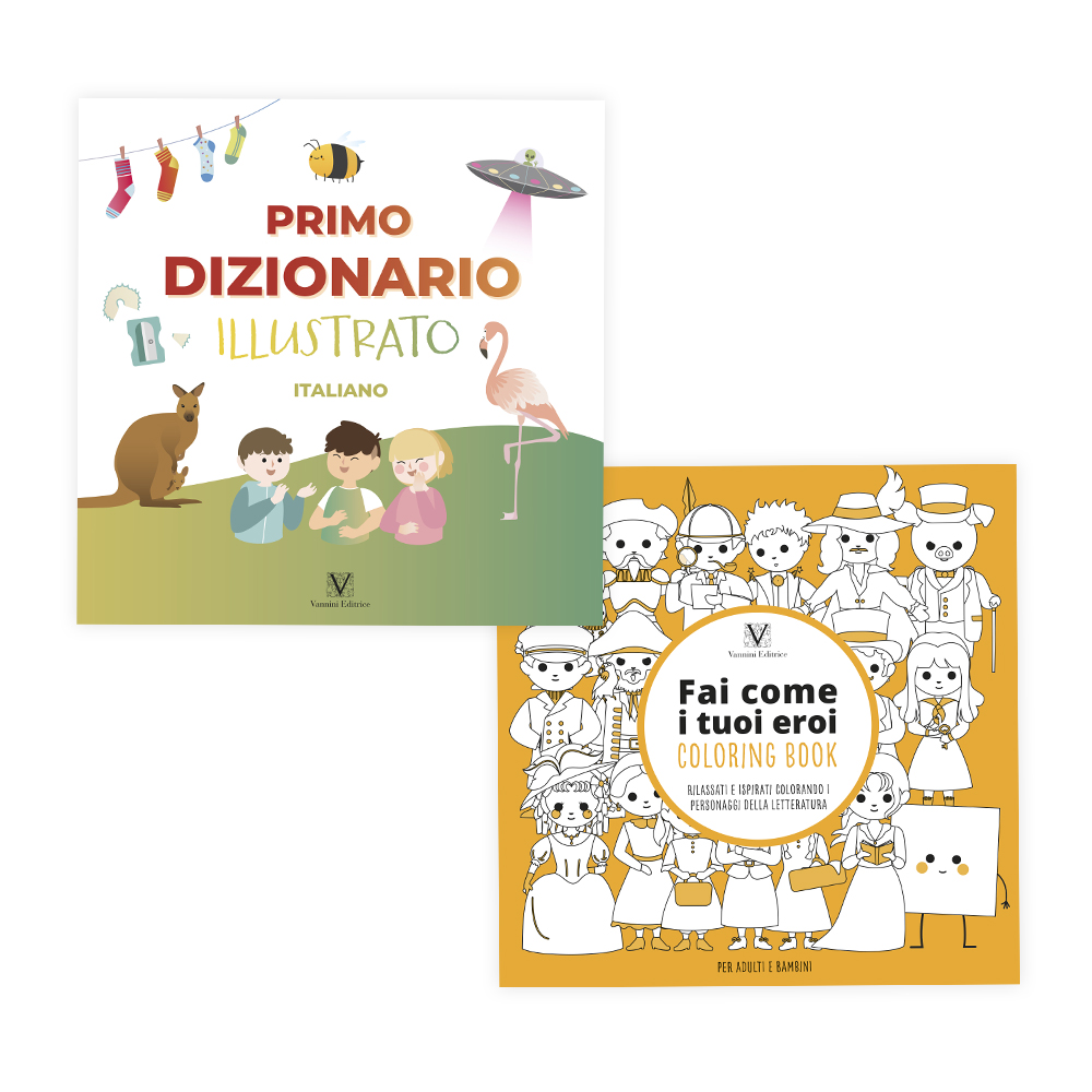 Bundle Primo dizionario illustrato + Coloring book Fai come i tuoi eroi - immagine 2
